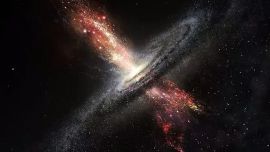 Con una masa combinada equivalente a 200.000.000 de soles, colisionarán y se unirán en uno