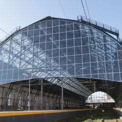 El techo de la nave de la estación platense había sido desmontado a mediados del año 2017 