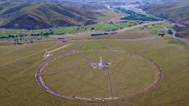 El complejo de telescopios se está construyendo en la provincia de Sichuan