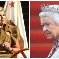 Maxima de Holanda y la Reina Isabel II