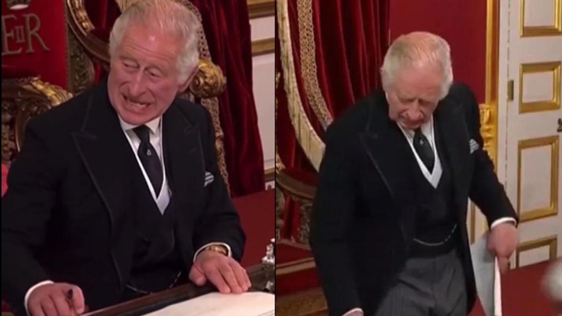 Video virale di Carlos III che “mostra i denti” ai suoi assistenti