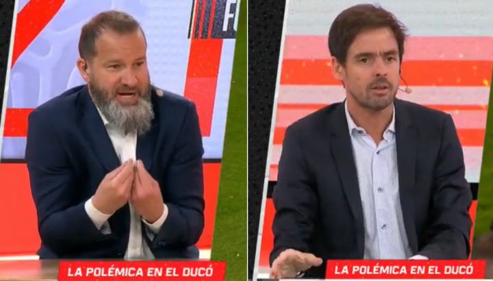 Mariano Closs y Mariano Juan discutieron tras la polémica mano en Huracán vs Barracas Central.