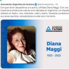 Murió la actriz Diana Maggi 