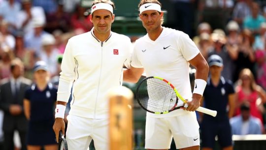 Rafa Nadal y Roger Federer 