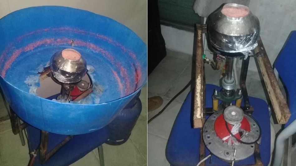 La máquina incautada tras el allanamiento en la casa de Nicolás Gabriel Carrizo 20220915