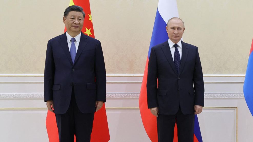 Vladimir Putin y  Xi Jinping 20220915