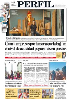 La tapa del Diario PERFIL del domingo 18 de septiembre de 2022