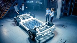Carcasa de automóvil eléctrico.