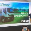 Presentación del Iveco 170G21, primer bus a GNC producido en la Argentina.