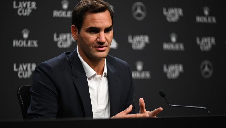 Roger Federer dio una conferencia de prensa en Londres de cara a la Laver Cup, su último torneo como tenista profesional.
