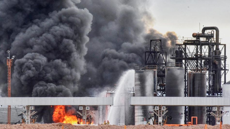 New American Oil (NAO), que explotó esta madrugada en Neuquén 20220922