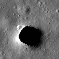 Los pozos se descubrieron por primera vez en la Luna en 2009
