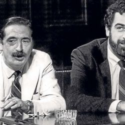 Julio Strassera and Luis Moreno Ocampo, pictured during the Trial of the Juntas.