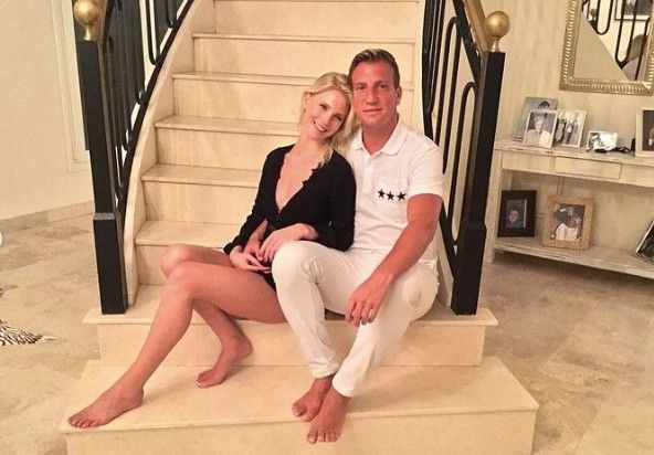 Maxi López y Daniela Christiansson