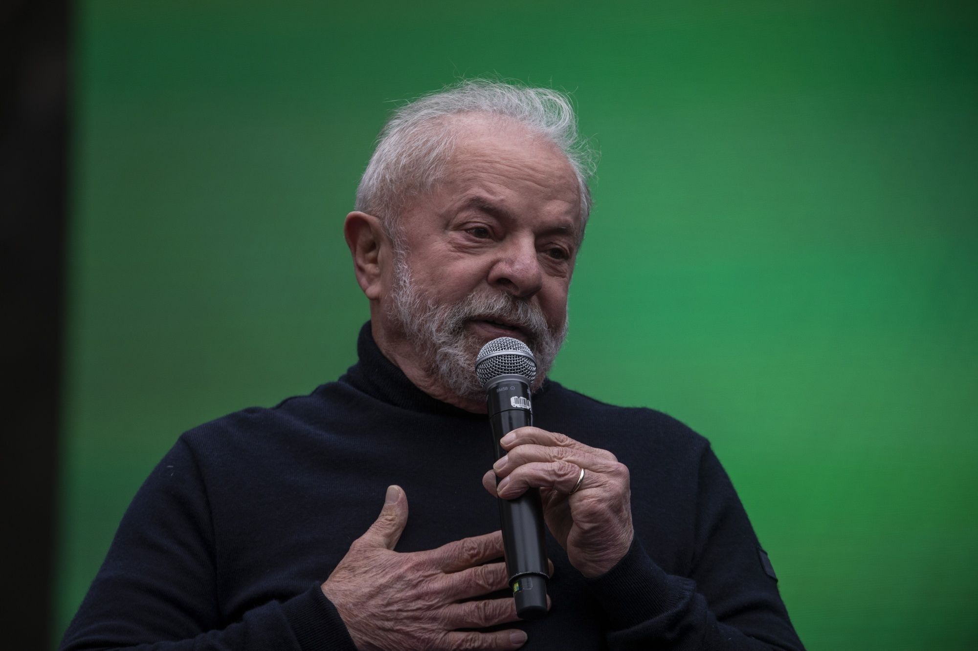 Former President Lula Holds Campaign Rally