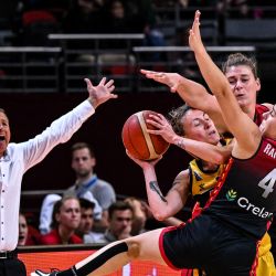 Partido del grupo A de la Copa del Mundo de Basquet Femenino entre Bélgica y Bosnia en Sydney. | Foto:WILLIAM WEST / AFP