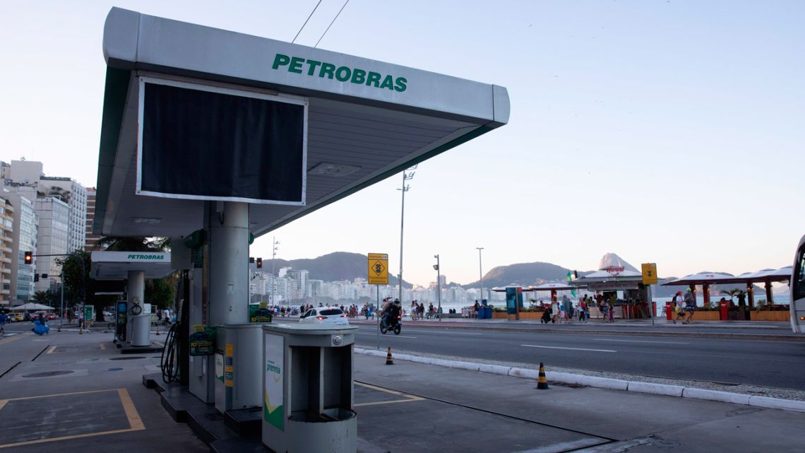 A Petrobras petrol station in Rio de Janeiro.