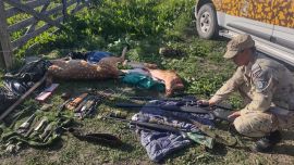 Los tres sujetos fueron detenidos in fraganti.