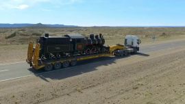 La Trochita podrá ser visitada por el público de la FIT.