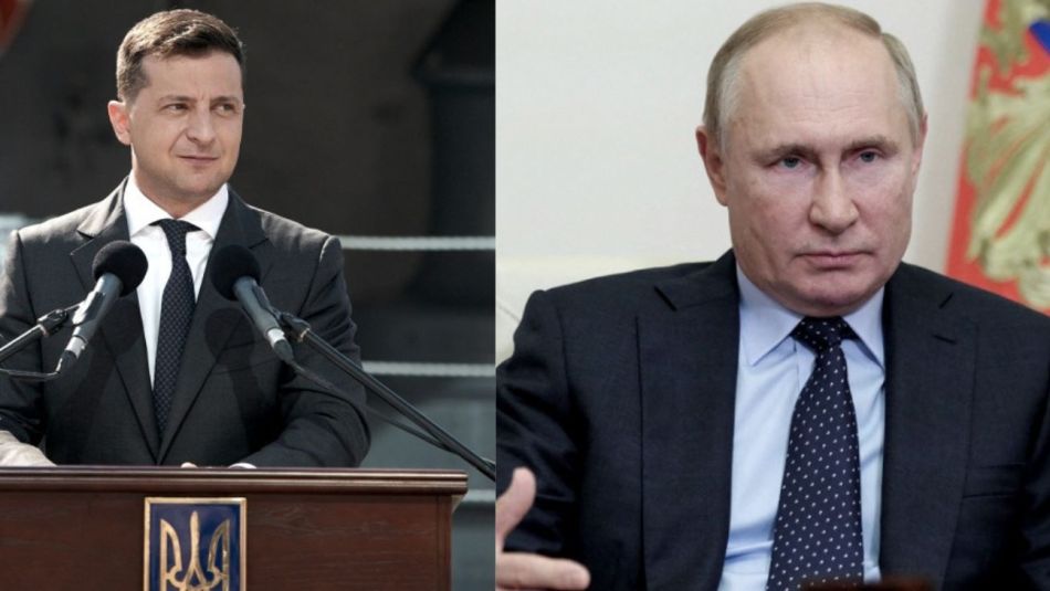 Volodímir Zelenski y Vladimir Putin