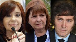 Cristina Kirchner, Patricia Bullrich y Javier Milei 20220927
