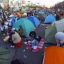 Protesters set up camp on Avenida 9 de Julio as picketers demand social aid