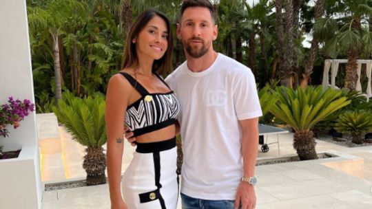 Antonela Roccuzzo y Leo Messi 
