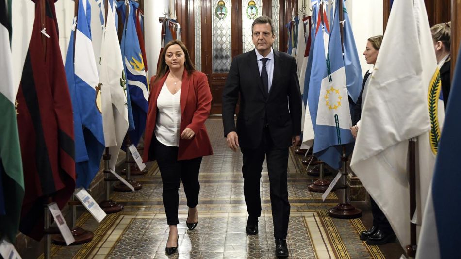 Sergio Massa en Diputados presentado el Presupuesto 2023.