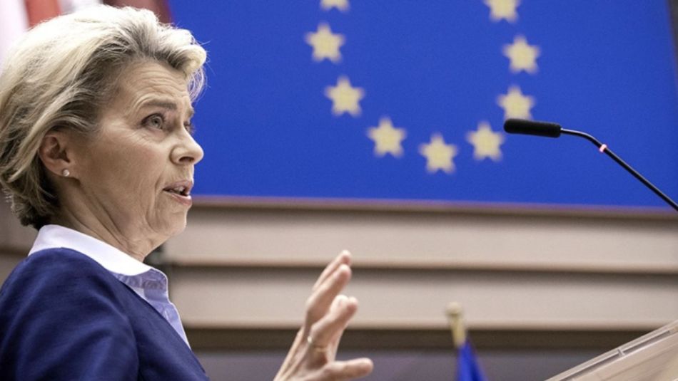 La presidenta de la Comisión Europea, Ursula von der Leyen