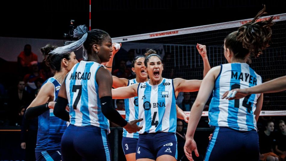 Mundial de vóley: las Panteras se permiten soñar luego de vencer a República Checa
