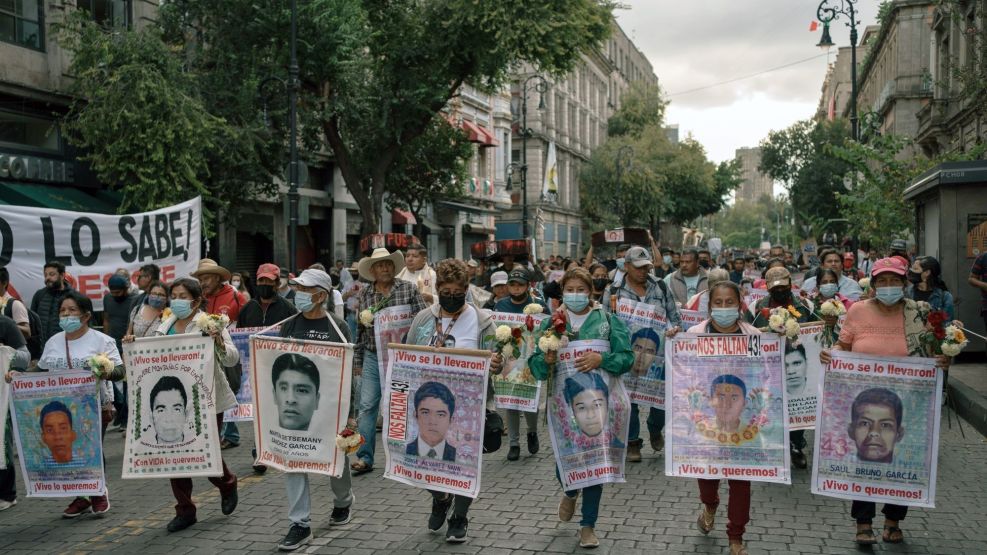 Demonstrators Rally On Anniversary Of 2014 Mass Kidnapping Of Ayotzinapa Students