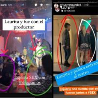 Laurita Fernández, acompañada en la noche porteña 