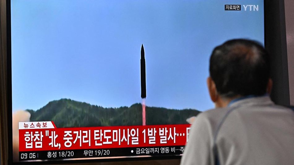 Corea del Norte disparó un misil balístico 20221003