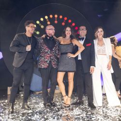 El jurado del Style & Colour Trophy de L´Oréal Professionnel 2022: Acosta, Sánchez, Pampita, Medina Flores y Catena. 