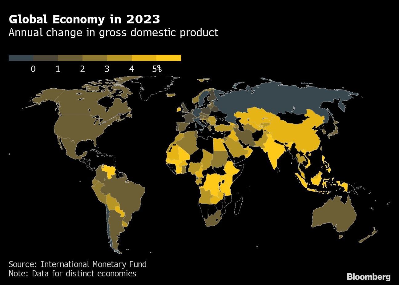 Global Economy in 2023  | Annual change in gross domestic product