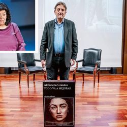 Luis García Montero en la presentación de la novela. | Foto:Europapress