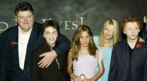 Robbie Coltrane, Daniel Radcliffe, Emma Watson, Rupert Grint, J.K.Rowling