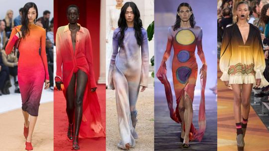 Colores en degradé, la tendencia que pisará fuerte este verano