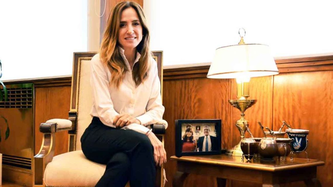 Victoria Tolosa Paz, pictured in the offices of the Social Development Ministry.