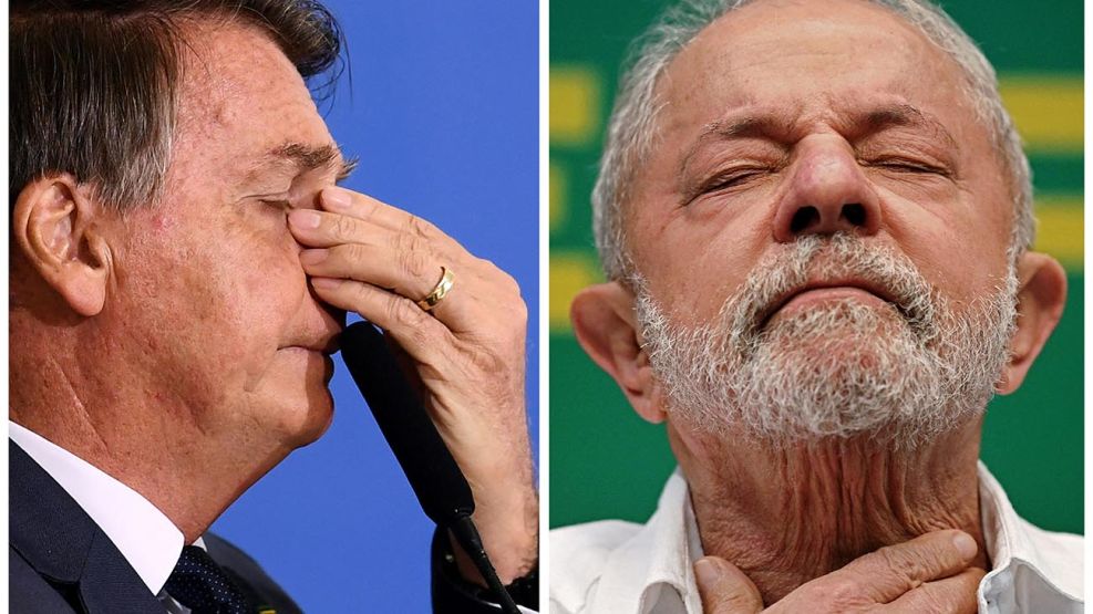 Jair Bolsonaro y Lula da Silva, candidatos a presidente de Brasil 