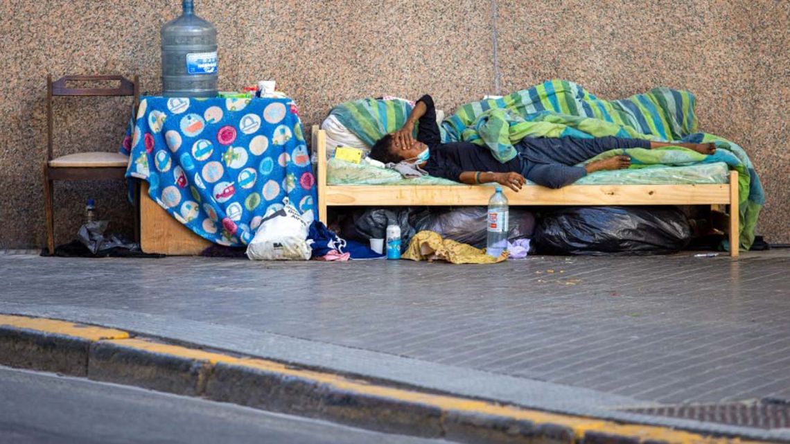 Homelessness in Buenos Aires.