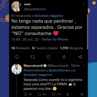 Fuerte cruce entre Wanda Nara y Mauro Icardi 