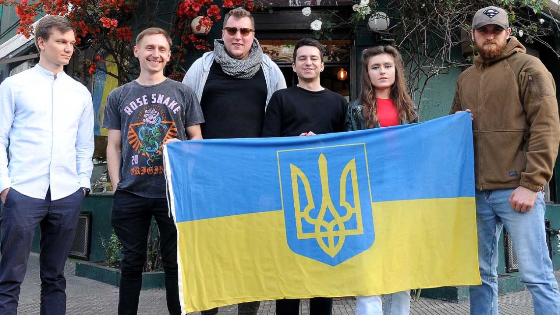 At a bar in Buenos Aires, a new community of exiles bonds over a shared hatred of Vladimir Putin and the Russian leader's invasion of Ukraine.