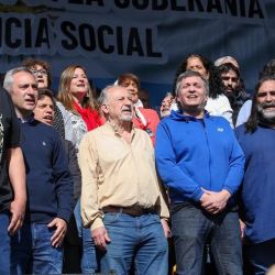 Pablo Moyano y Máximo Kirchner en el 17 de octubre | Foto:Cedoc 