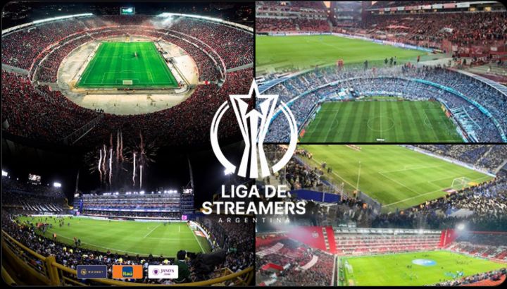 Las finales de la Liga de streamers se jugarán en un estadio del fútbol argentino