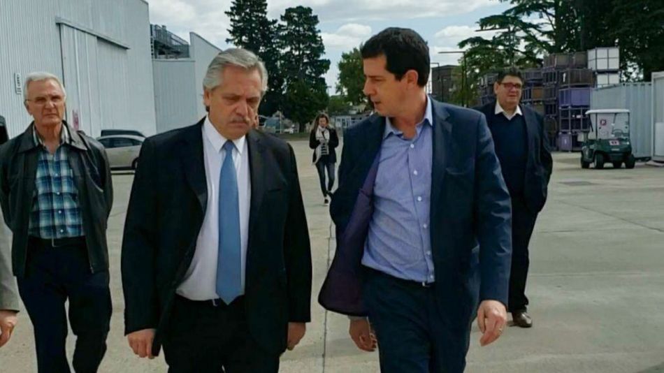 Alberto Fernández y Eduardo Wado de Pedro