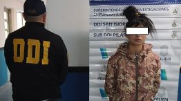 La presunta "motochorra" detenida por la Policía Bonaerense como partícipe del crimen de Andrés Blaquier: se llama Brisa de los Angeles Villarreal.