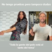 Zaira Nara y el polista Facundo Pieres muy cerca en el mismo evento