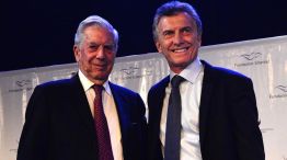 Vargas Llosa con Mauricio Macri