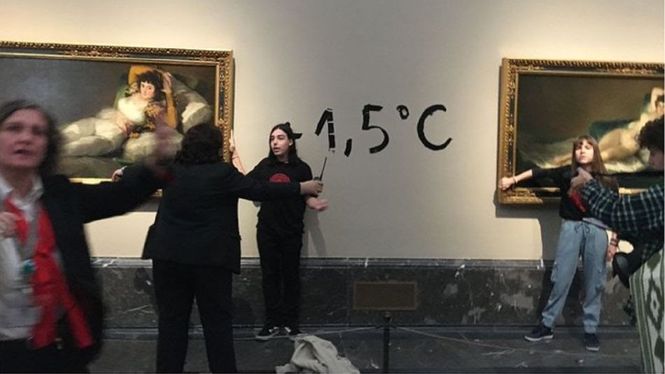 Atacan "Las Majas" de Goya en Madrid